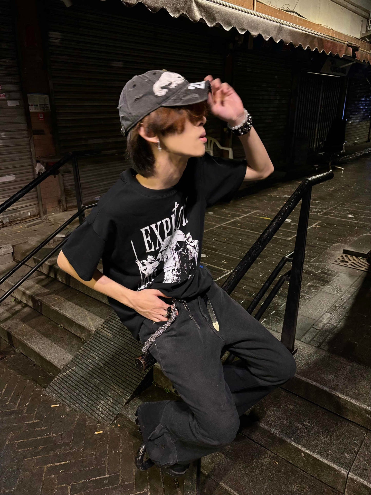 Cut Washed Old Baseball Big Head Circumference Worn Hat