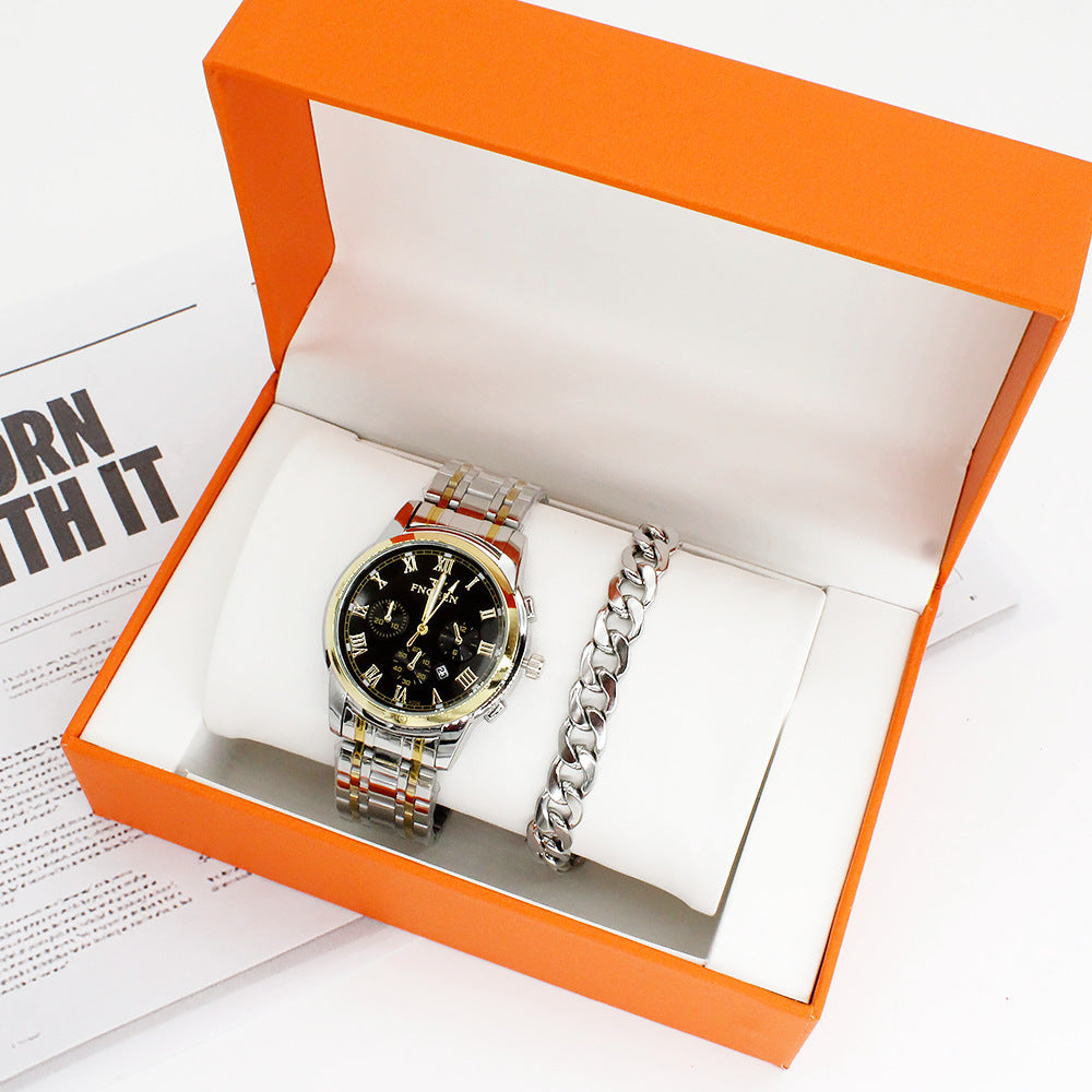 Couple Watch Suit Quartz Watch Man's And Woman's Watch Suit