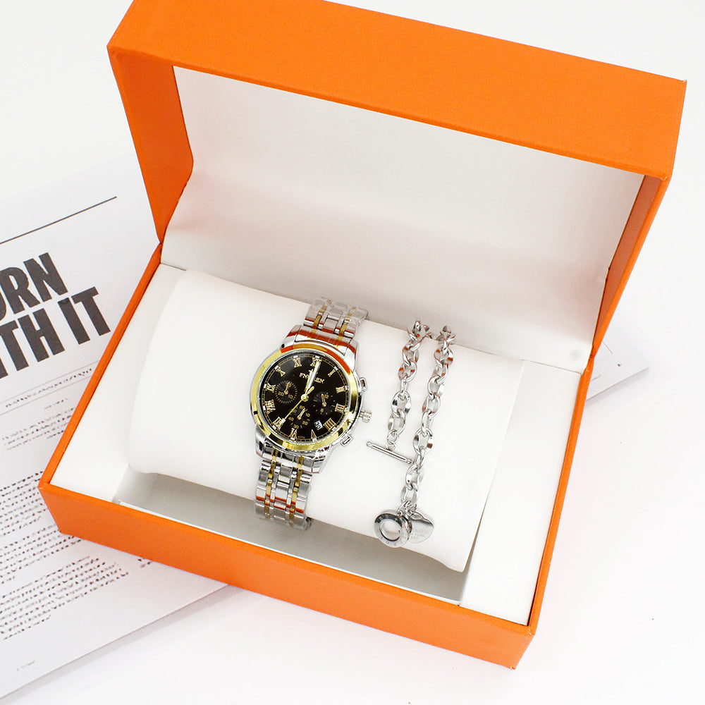 Couple Watch Suit Quartz Watch Man's And Woman's Watch Suit