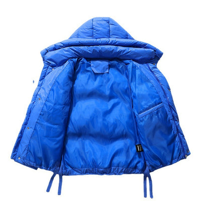 Winter Fleece-lined Thickened Boys Cotton-padded Jacket Casual Cotton-padded Jacket
