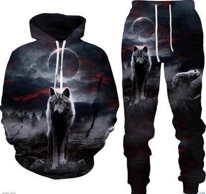 Fashion New 3D Printing Sweatshirt And Sweatpants